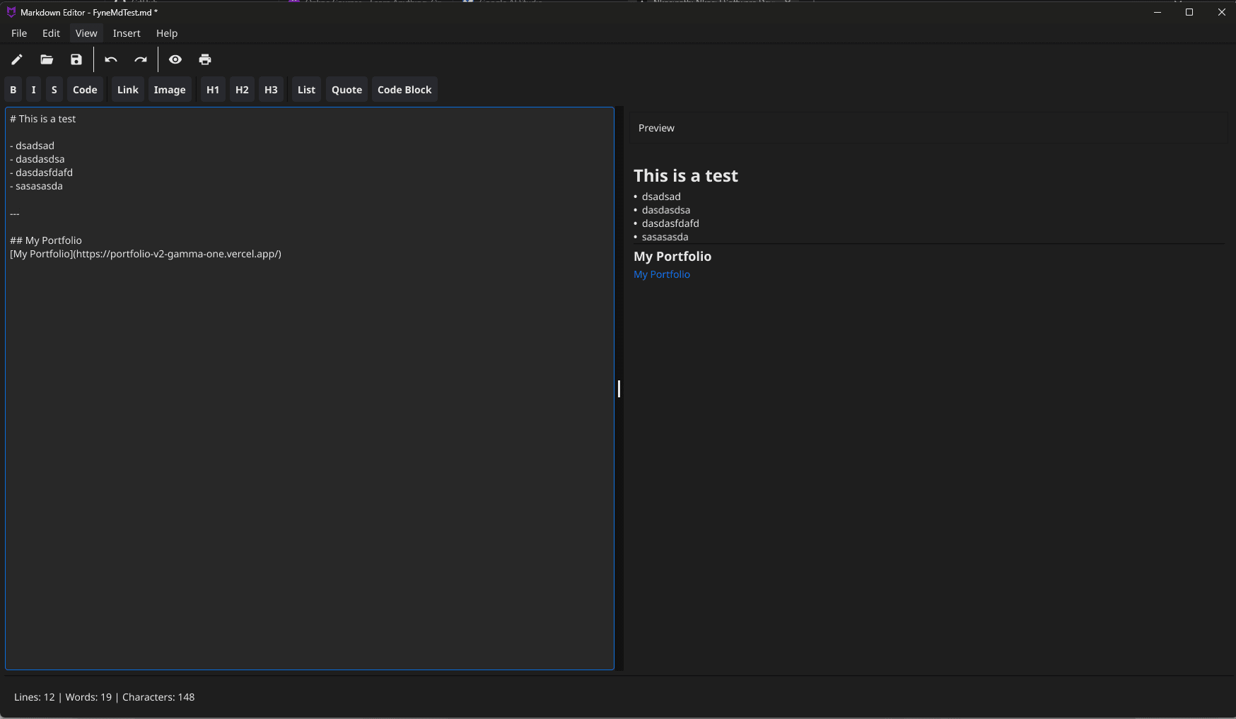 Markdown Editor