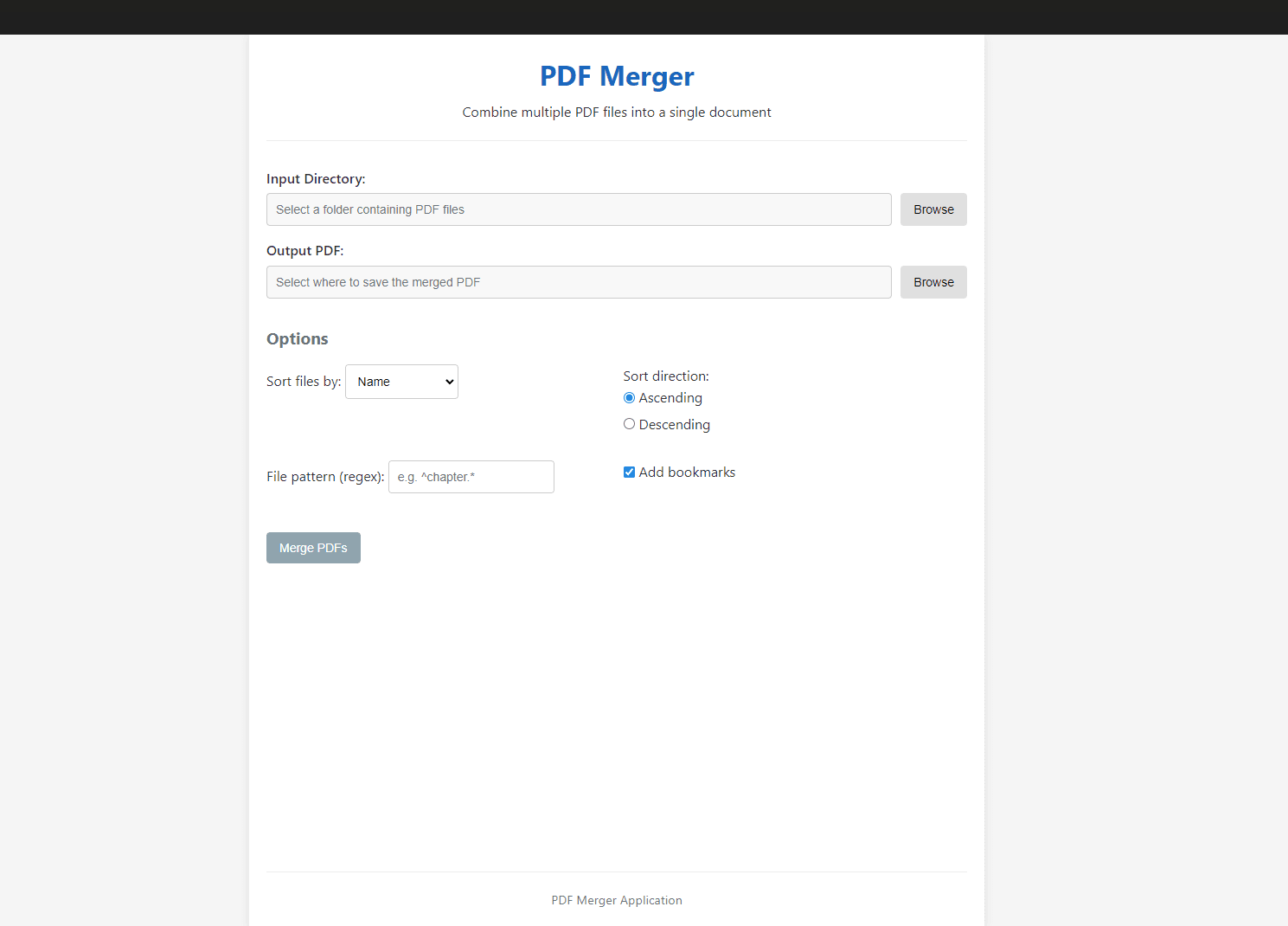PDF Merger Tool